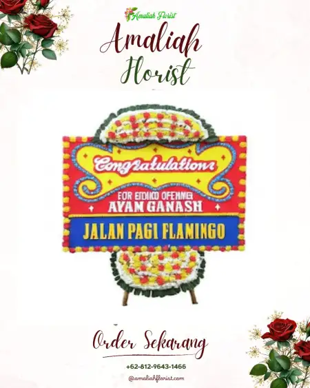 Sewa Papan Bunga Kamojing